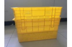 China Durable Plastic Food Crates ,  Stacking Nesting Fruit Vegetable PP Mesh Crates DC Warehouse supplier