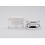 30g Acrylic Cosmetic Cream Containers , Plastic Cream Containers With UV Spraying ABS Cap