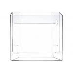 PETG Horizontal Clear Glove Dispenser Holder 2 Boxes Wall Mounted Acrylic Box Custom for sale