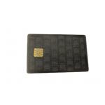 Metal IC Chip Visiting Card Electroplated Anti Black Silver Etching for sale