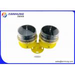 LED Solar Aviation Obstruction Light Twin / Dual Low Intensity ICAO FAA L810 for sale