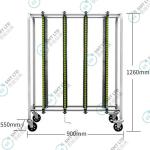 SMT PCB Trolley ESD PCB Storage Cart for sale