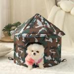 Pet Bed Foldable Oxford Cloth Dog House Waterproof  Small Animals in Outdoor and Indoor for sale