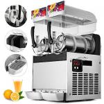 Commercial 15L Two Tank Frozen Slush Machine Ice Slush Machine For Restaurant for sale