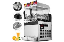 China Commercial 15L Two Tank Frozen Slush Machine Ice Slush Machine For Restaurant supplier
