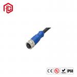 IP67 waterproof D code male aviation cable M12 connector 4 pin for sale