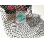 Weave Type Carton Steel Round Ring Mesh Chainmail Ring Belt For Decoration Ceiling Lights for sale