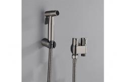 China New Design Handheld Toilet Bidet Spray Kit Bathroom Wall Mounted Brushed supplier