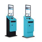 Self-service Hotel Check-in Kiosk with Thermal Printer and Magnetic Card Ticket Type for sale