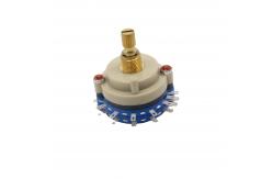 China High Precision  Continuous Rotary Switch 100ohm Multi Pole Rotary Switch supplier