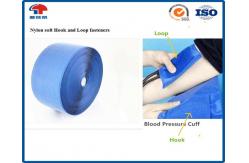 China 100mm Nylon Hook Loop Fastener , Blue Soft heavy duty hook and loop supplier