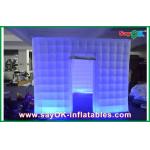 Inflatable Party Tent 210D Oxford Cloth Inflatable Photo Booth Square With Led Lighting for sale
