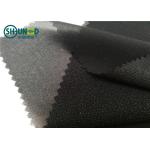 White / Black Polyester Plain Weave Woven Fusing Interlining For Garment Accessories for sale