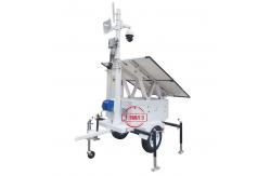China Solar Mobile Surveillance Trailer Security Camera Trailer For Public Facilities supplier