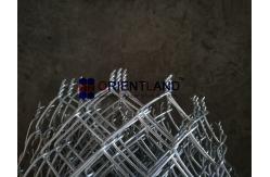 China Galvanized Steel Chain Link Fence Fabric , Diamond Mesh Roll 3.0mm Diameter supplier