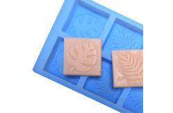 China Custom Pattern Reusable Soap Molds Handmade Silicone Square Baking Mold supplier