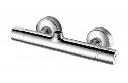 China Double Handle Thermostatic Shower Faucet Bath Thermostatic Taps Rust Resistant supplier