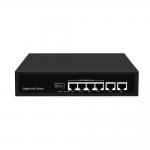6 Port Ethernet Gigabit PoE Switch 250 Meter Extension VLAN 60W Power Budget for sale