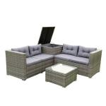 Wicker Patio Corner Sofa Set Customized Color Rattan Outdoor Furniture for sale