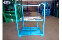China Powder Coated Steel Stacking Racks , Warehouse Stackable Pallet Racks For Wheat supplier