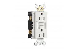 China Slim Design Safety GFCI Interrupter Socket Self Grounding 15A supplier