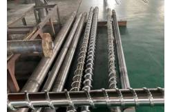 China High Output 100mm Screw And Barrel For Plastic Pipe Extrusion Machine supplier