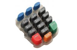 China SGS PU Coating Rubber Keyboard Keys 60 Shore A supplier