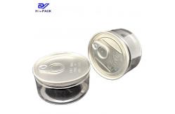 China Plastic Transparent Weed Packaging Can 50g 80g Cig Tin Child Resistant Tins supplier