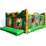 Animals Playground Jungle Commercial Bouncy Castles Durable 0.55mm PVC Tarpaulin Material for sale