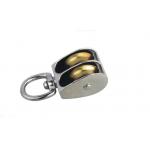 Double Wheel Die Cast Pulley Zinc Alloy Swivel Eye Pulleys For Outdoor for sale