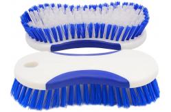 China Multi Use Scrubbing 2PCS Stiff Bristle Brush For Carpet Floor supplier