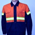 Welding Fire Resistant Jackets Arc Flash Safety Proof Twill 3 1 for sale