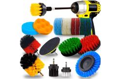 China 20pcs Premium Drill Brush Scrub Pad Sponge With Extend Long Attachment supplier