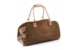 China Luxury Leather Log Carrier Bag Scratch Resistant With Side Open Design supplier