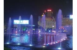 China Stainless Steel IP68 DMX RGB LED Underwater Fountain Light supplier