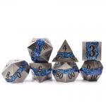 Zinc Alloy Luxury Metal Polyhedral Dice Lightweight Sharp Edged for sale