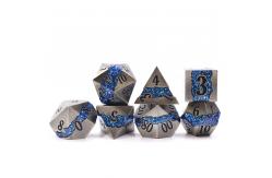 China Zinc Alloy Luxury Metal Polyhedral Dice Lightweight Sharp Edged supplier