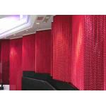 Spacing Divider Colorful Double Hook Metal Mesh Drapery For Shopping Malls for sale