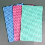KILINE Colorful Kitchen Non-Woven Cloth Disposable / Reusable Striped Kitchen Towels Bulk Kitchen Cleaning Cloths 30x60cm for sale