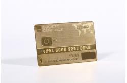 China High End Gold Plated Metal Membership Card Transparent supplier