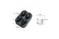 China Summer Silicone Ice Mold Sustainable 3D Skull Ice Cube Mold Customized supplier