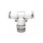 PB T Shaped Pneumatic Quick Coupling Male Thread Positive Tee Air Connector