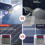 200W Split Solar Street Light , Rechargeable Smart Solar Garden Lights
