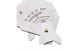China Silver Stainless Steel Double Slide Welding Gauge for Multi Function Welding Equipment supplier