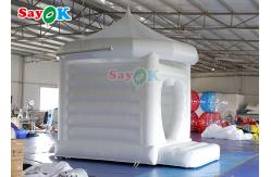 China Wedding Inflatable Bounce White Jumping Castle Flame Retardant supplier