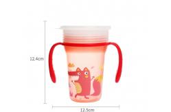 China 300ml PP Baby Weighted Straw Cup 360 Degree Angle supplier