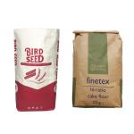 Square Bottom Multiwall Kraft Paper Bags White Printed CMYK Custom for sale