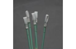 China 165mm Polyester Dacron Swab With Heat Shrink Green Rigid Handle Swabs supplier