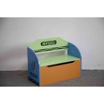 W60CM Crayon Pattern MDF Wooden Kids Toy Chest
