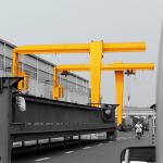 10T 6M A3 Q235 MH mobile  single beam gantry crane Remote Control for sale